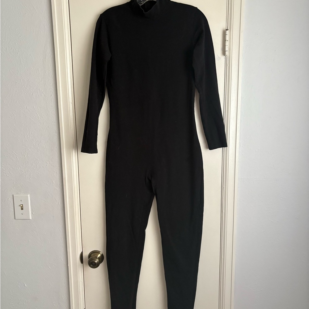 Chic Black Long Sleeve Jumpsuit